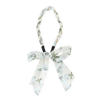 Faux Pearls Ribbon Headband for Women 1 pc