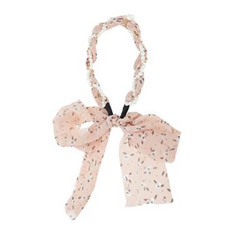 Faux Pearls Ribbon Headband for Women 1 pc