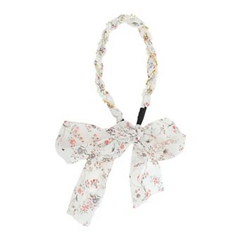 Faux Pearls Ribbon Headband for Women 1 pc