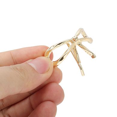 Stylish Hollow Bow Ponytail Buckle Hair Clip for Women 1 Pc