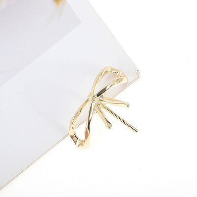 Stylish Hollow Bow Ponytail Buckle Hair Clip for Women 1 Pc