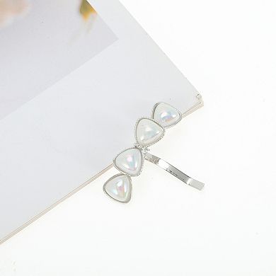 Four Heart Ponytail Buckle Hair Clip for Women 1 Pc