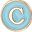 Blue Letter C