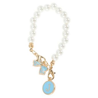 Pearl Chain Bow Water Cup Pendant 1 pc