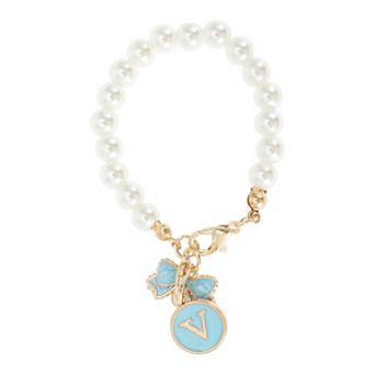 Pearl Chain Bow Water Cup Pendant 1 pc