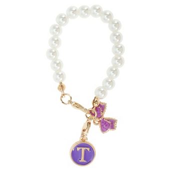 Pearl Chain Bow Water Cup Pendant 1 pc