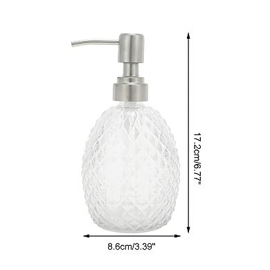 Reusable Pineapple Shape Soap Dispenser 11.84oz 1 Pc