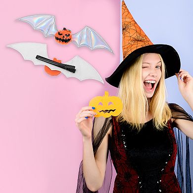 Halloween Bat Wing Pumpkin Hair Clip for Women 1 Pc