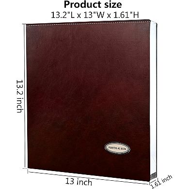 Self Adhesive Photo Album Dust Free and Waterproof Leather Cover Hand Made