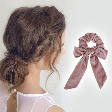 Flocked Ribbon Scrunchies for Home 1 Pc