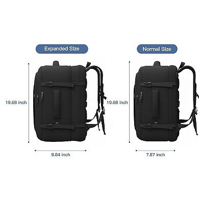 Expandable Travel Backpack Flight Approved Lightweight Weekender and Daypack