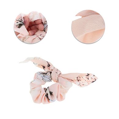 Tie Triangle Peony Ribbon Scrunchies for Home 1 Pc