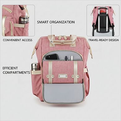Large Laptop Backpack with USB Charging Port Water Resistant for School Travel