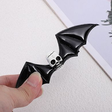 Halloween Funny Bat Wing Skull Hair Clip for Women 1 Pc