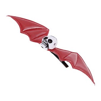 Halloween Funny Bat Wing Skull Hair Clip for Women 1 pc