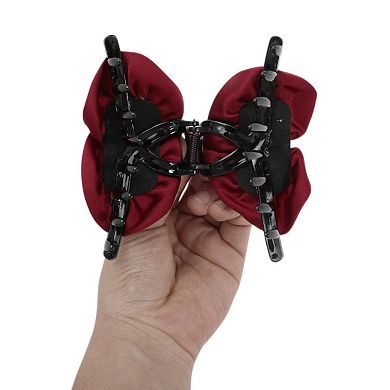 Elegant Double Row Roses Hair Clips 1 Pc