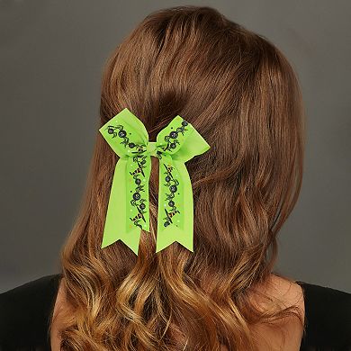 Halloween Bow Double-layer Ribbon Duckbill Clip for Women 1 Pc