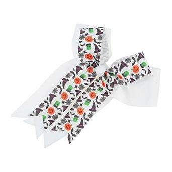 Halloween Bow Double-layer Ribbon Duckbill Clip for Women 1 pc