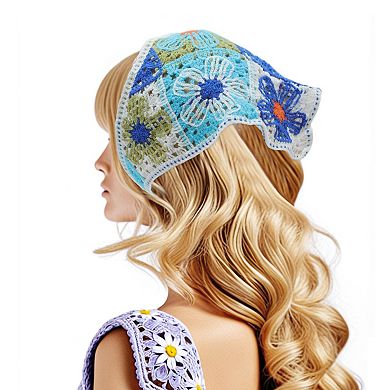Knitted Triangle Bandanas for Women 2 Pcs