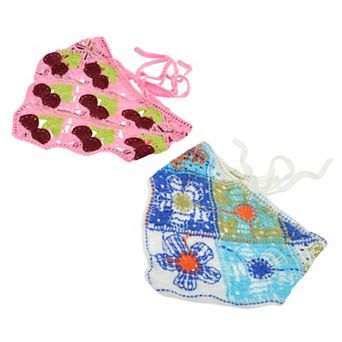 Knitted Triangle Bandanas for Women 2 pc
