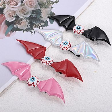 Halloween Bat Wing Eyeball Hair Clip for Women 1 Pc