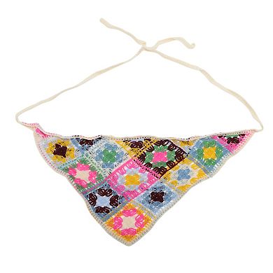Knitting Triangle Bandana for Women 2 Pcs