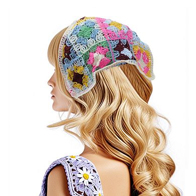 Knitting Triangle Bandana for Women 2 Pcs