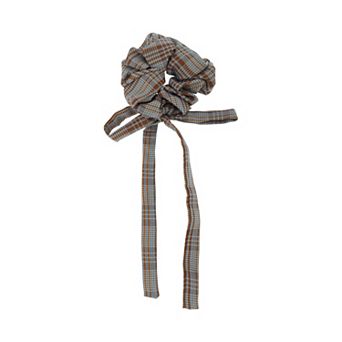 Plaid Bow Ribbon Scrunchie 1 pc