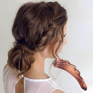 Fashion Wavy Edge Hair Clips Hairdo Clip 1 Pc