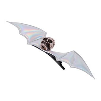 Halloween Bat Wing Skull Hair Clip for Women 1 pc