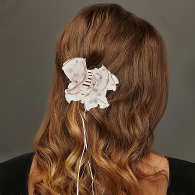 Scalloped Ribbon Claw Clip 1 Pc
