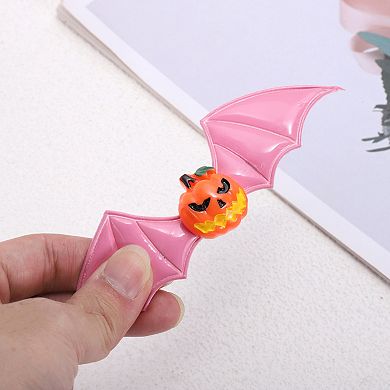 Halloween Funny Bat Wing Pumpkin Hair Clip for Women 1 Pc