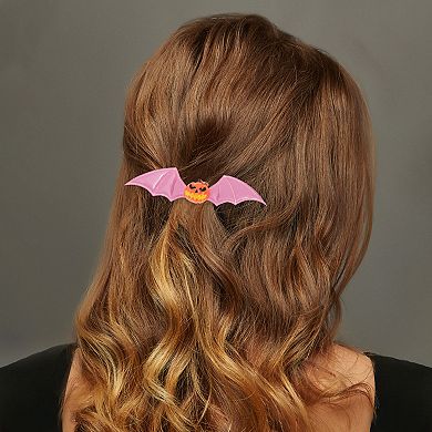Halloween Funny Bat Wing Pumpkin Hair Clip for Women 1 Pc