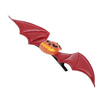 Halloween Funny Bat Wing Pumpkin Hair Clip for Women 1 pc