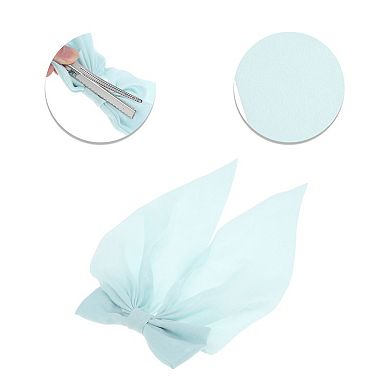 Grace Bow Ribbon Duckbill Hair Clips for Home 1 Pc