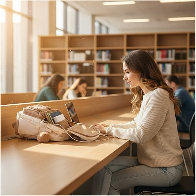Cute College Backpack Aesthetic Design for School and Travel Laptop Bag
