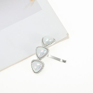Three Heart Ponytail Buckle Hair Clip for Women 1 Pc