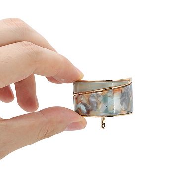 Trapezoid Splicing Ponytail Buckle Hair Clip for Women