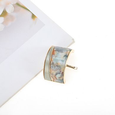 Trapezoid Splicing Ponytail Buckle Hair Clip for Women