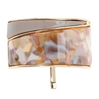 Trapezoid Splicing Ponytail Buckle Hair Clip for Women