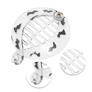 Elegant Round Fish Shape Hair Clips Hairdo Clip 1 Pc