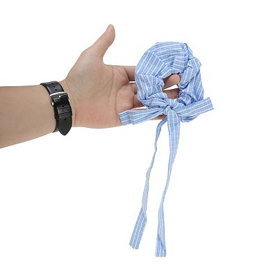 Striped Bow Ribbon Scrunchie 1 Pc