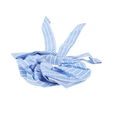 Striped Bow Ribbon Scrunchie 1 Pc