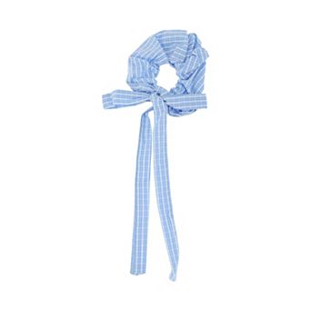 Striped Bow Ribbon Scrunchie 1 pc
