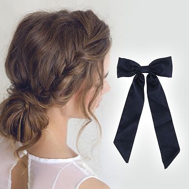 Elegant Bow Ribbon Duckbill Hair Clips for Home 1 Pc