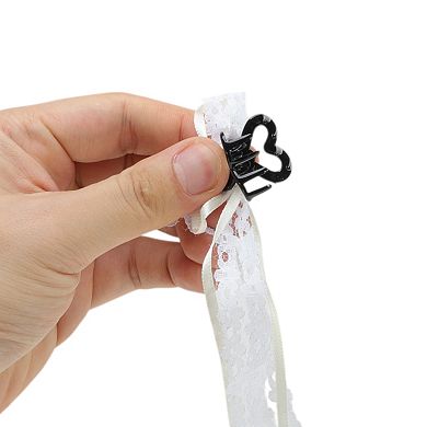 Lace Ribbon Bow Hair Clip 2 Pcs