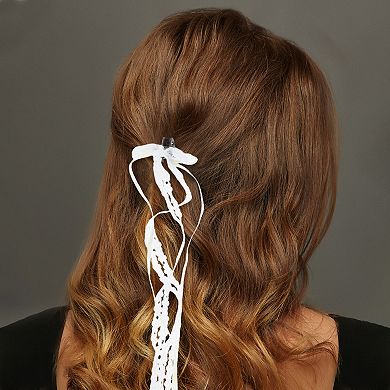 Lace Ribbon Bow Hair Clip 2 Pcs