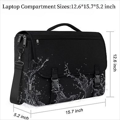 Lightweight Messenger Bag Water Resistant for Laptop and School Use