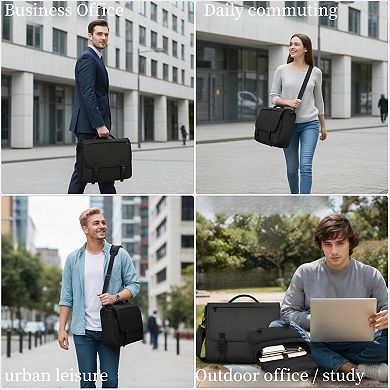 Lightweight Messenger Bag Water Resistant for Laptop and School Use