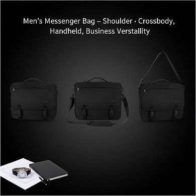 Lightweight Messenger Bag Water Resistant for Laptop and School Use